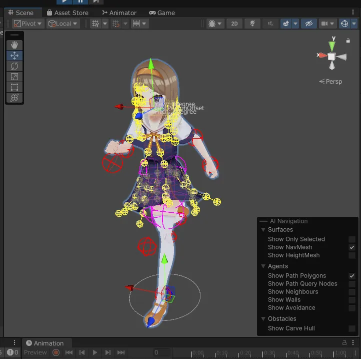 製作修了！！リアルタイムCGキャラクター制作入門の感想【Blender】 UnityでVRM化動きの設定